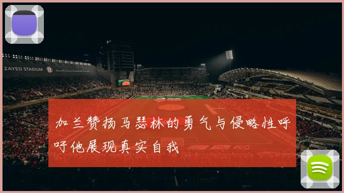 加兰赞扬马瑟林的勇气与侵略性呼吁他展现真实自我